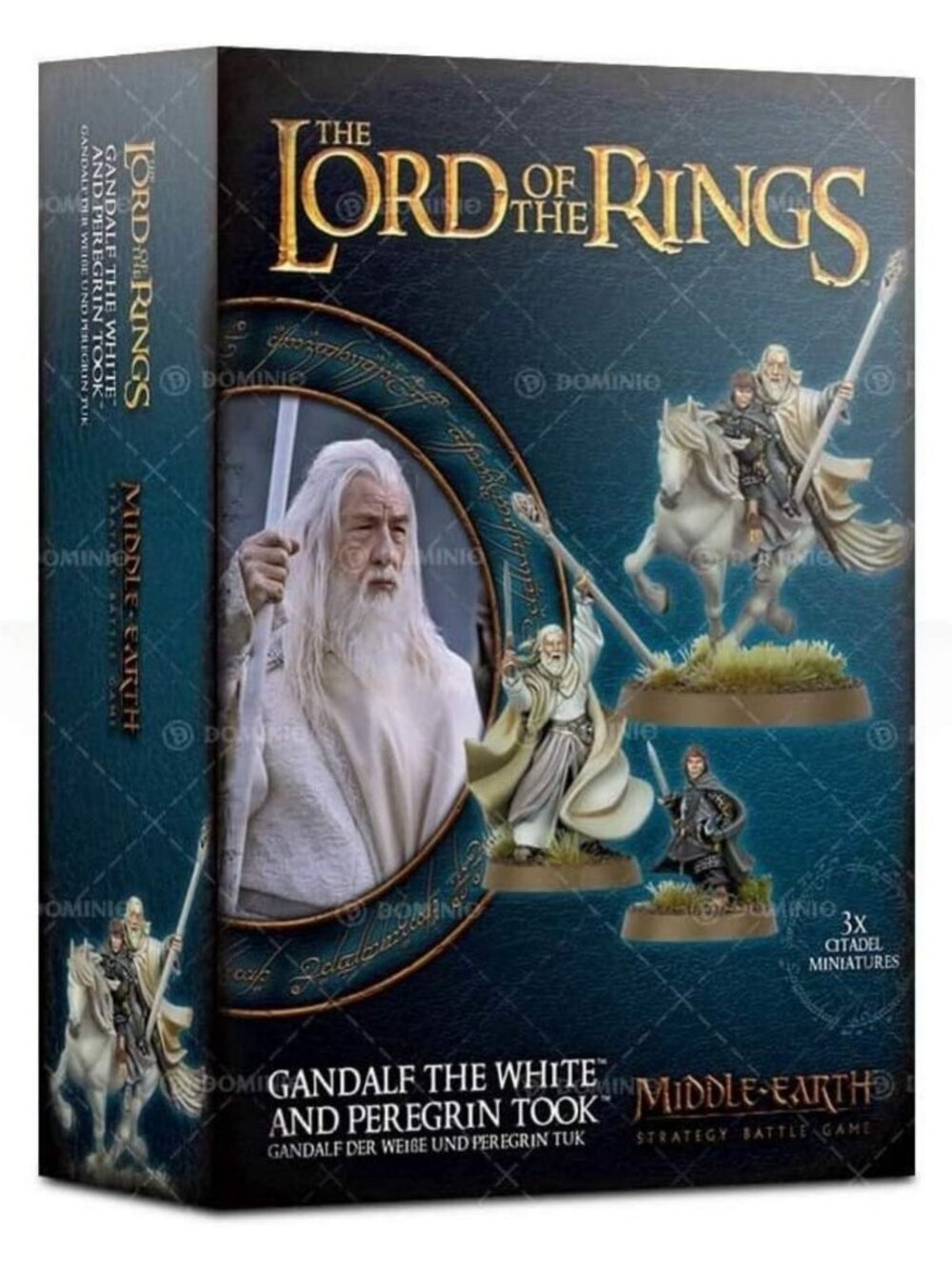 Middle Earth Collectible Figures: Gandalf The White & Pippin - Lord of the Rings